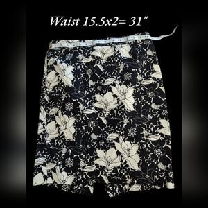 JCrew Tweed Black & Off White Tweed Pencil skirt, 6